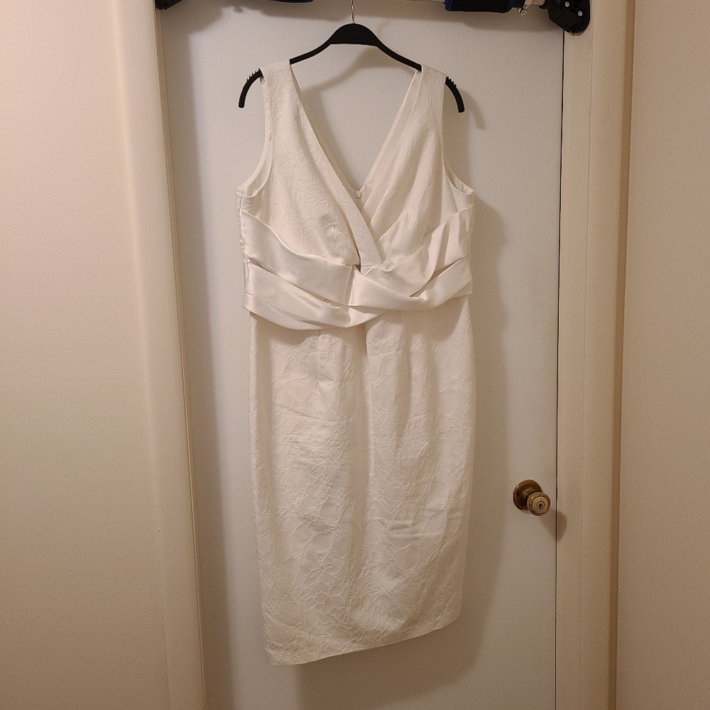White Flower Patterned Dress